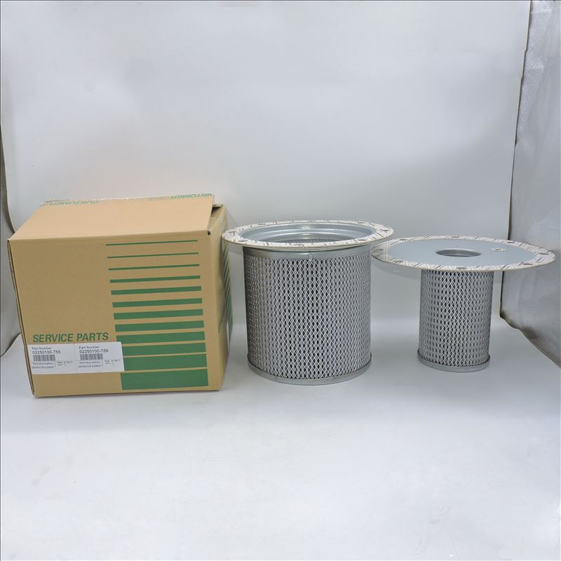 Separador de óleo de ar 02250100-756 0220100-755  