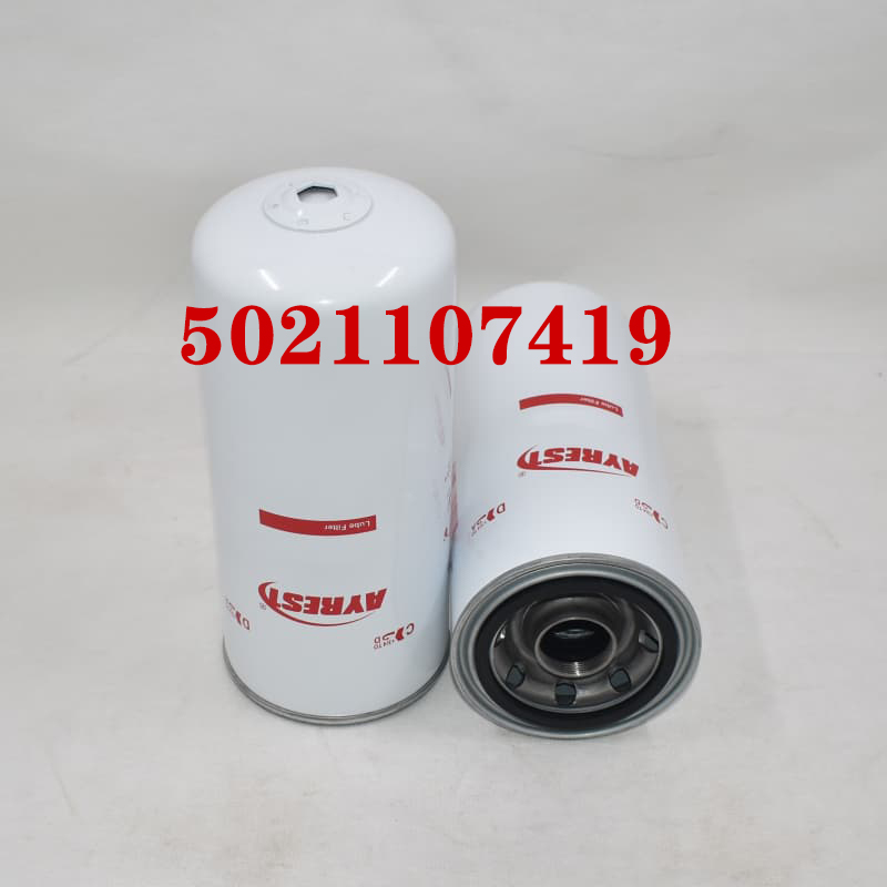 Renault Oil Filter 5021107419 with cross-section view