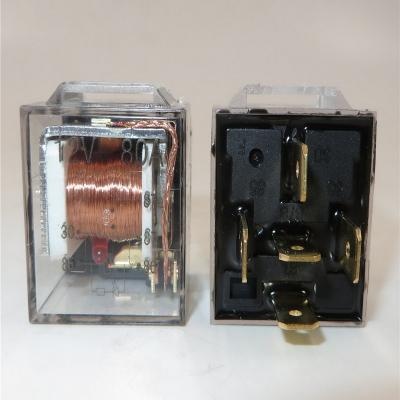 relé automotivo geral 12V 24A 80A 5 pinos com lâmpada
