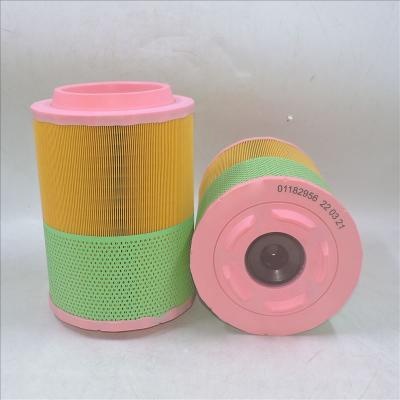 Filtro de ar do compressor de parafuso ATLAS COPCO 01182956 A-6711 K36A076
