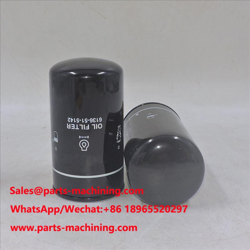 Filtro de óleo Komatsu 6136-51-5142 3977910 LF16006
