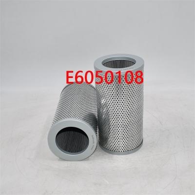Filtro hidráulico E6050108 para peças de miniescavadeira