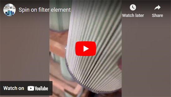 Girar no elemento filtrante