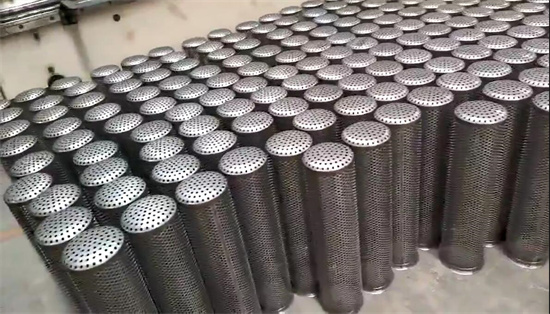 Vídeo da tela do filtro de metal